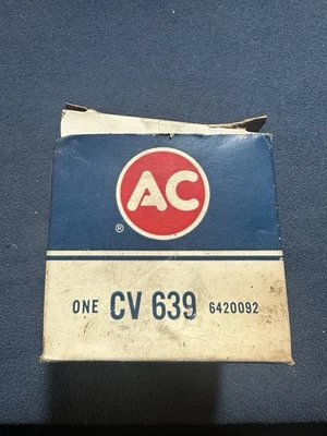 NOS AC PCV 阀 CV 639 6420092 1964 - 1965 奥兹莫比尔 全新 原始设备制造商 通用零件 带盒 复古 — 第 1/4 张图片
