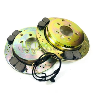 FITS RANGE ROVER SPORT L320 REAR PERFORMANCE BRAKE DISCS PADS SENSOR 2.7 TDV6 - Picture 1 of 1