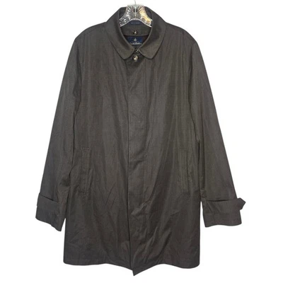 Brooks Brother Overcoat Raincoat Wool Cashmere Removable Liner Brown Plaid 38 - Image 1 of 4