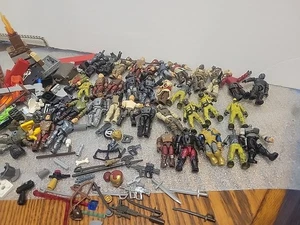 Mega Block Figures Large Lot Mixed With Some Legos Not Complete - Picture 1 of 15