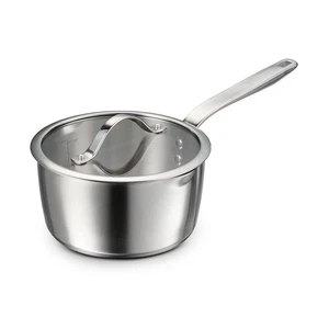 Tempo 3 Qt. Tri-Ply Base Stainless Steel Covered Saucepan - Picture 1 of 6