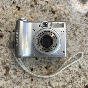 Canon PowerShot A530 5MP 4x Zoom Compact Digital Camera Old Model Japan - Imagen 1 de 4