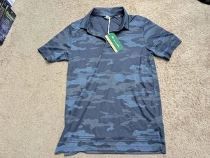 Travis Mathew neu mit Etikett Small Beachside Stealth Golf Poloshirt für Herren Blue Nights neu mit Etikett - Bild 1 von 4