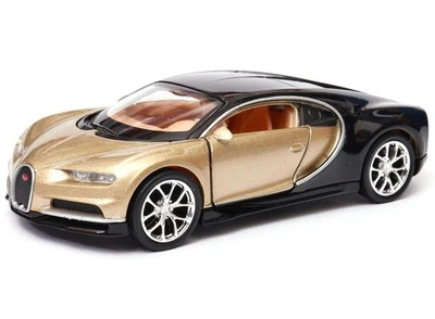 Welly Bugatti Chiron Champagne Gold 1:34 1:39 Scales Car US IMPORT DUTIES PAID - Image 1 of 4