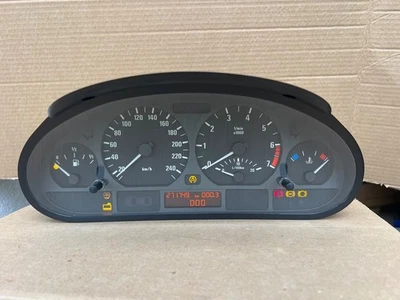 BMW E46 316i 318i 320i 323i 325i 328i EURO KM M/T Instrument Cluster Speedometer - Image 1 of 4