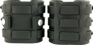 20 mm- Wide Cuff Watch Band & Wristband Set - Genuine Leather - Handmade In USA - Picture 1 of 2