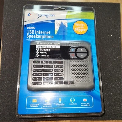 Kensington Vo300 USB Internet Speakerphone Skype Phone Call NEW - Image 1 of 3