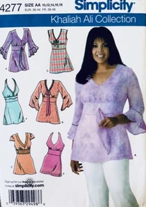 Simplicity Pattern 4277 | Misses TUNICS by Khaliah Ali | Sizes 10 - 18 NEW - Picture 1 of 2