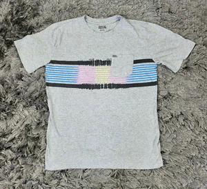 Hurley T-Shirt Youth XL (18-20) Gray Cotton Stretch Pocket Short Sleeve Pullover - Picture 1 of 15