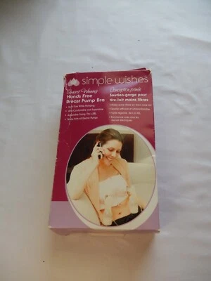 ПРОСТЫЕ ПОЖЕЛАНИЯ D'LITE руки бесплатный молокоотсос бюстгальтер нейтральный розовый спереди молнии L до XXL - Изображение 1 из 4