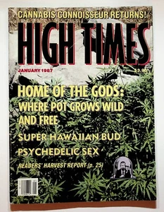 1987 January High Times Magazine Humboldt Cannabis CIA Ghost Plane John Waters - Picture 1 of 7
