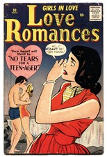 Love Romances #90 1960- NO TEARS FOR A TEEN-AGER Swimsuit cover Romance