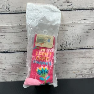 Blue Q Socks Hi I Don't Care Crew Socken weich gekämmte Baumwolle Damen NEU - Bild 1 von 4