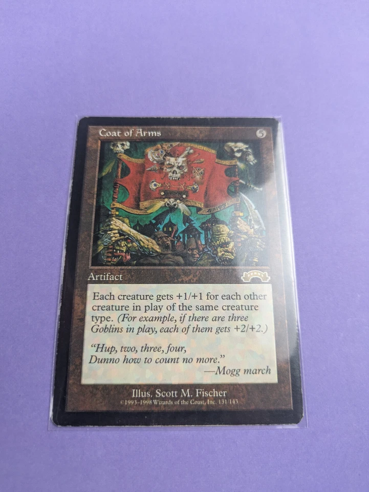 MTG Magic The Gathering: Exodus: Coat of Arms Rare - MP - Image 1 of 2