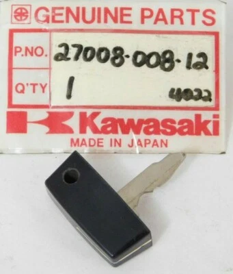 1 NOS Kawasaki D1 1966 J1 Plastic tip Pre Cut Ignition Key #212 OEM 27008-008-12 - Image 1 of 3