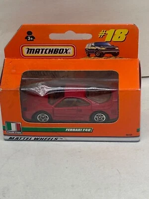 1999 MATCHBOX SUPERFAST #18 RED FERRARI F40 NEW IN BOX - Image 1 of 4