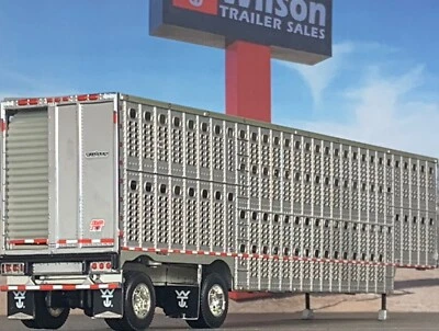 1/64 DCP WILSON SPREAD AXLE CATTLE TRAILER - Image 1 of 3