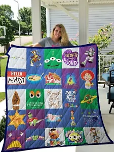 Toy Story Blanket, Toy Story Quilt, Fleece Sherpa, Gifts for Kids - Picture 1 of 6