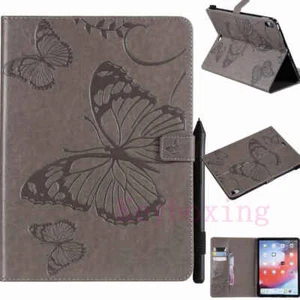 Embossed Smart Flip Leather Stand Case Cover For iPad 5th 6th Gen/Mini/Air/Pro - Picture 1 of 45