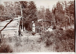T11-50651. Orig Albumen Photograph Camp at Yellowstone Hyde Family of NYC 1898 - Picture 1 of 1