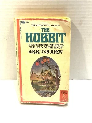 The Hobbit by J.R.R Tolkien Ballantine 1966 Paperback Lord of the Rings Folklore - Image 1 of 4