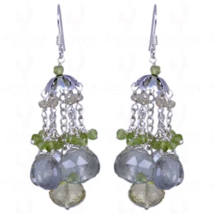 #Amethyst, Peridot & Lemon #Topaz #Gemstone #Earrings In #925  #SterlingSilver - Picture 1 of 2