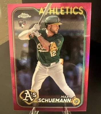 2024 Topps Chrome Update Magenta Refractor /399 #USC42 MAX SCHUEMANN Rookie RC - Image 1 of 2