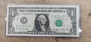 RARE $1 Binary Repeater One Dollar Note #E11151115I - Picture 1 of 5