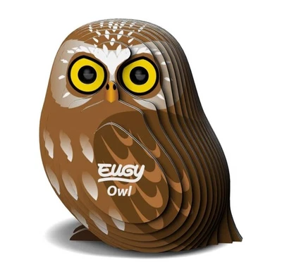 Eugy 3D Owl Puzzle • It's Fun and Easy • A Cool Learning Experience • New - Image 1 of 4