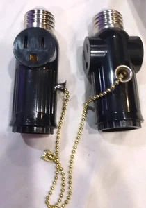 Adattatore da presa luce a spina confezione da 2 - entrambi i lati prese supporto 3 poli luce💡💡 - Foto 1 di 9