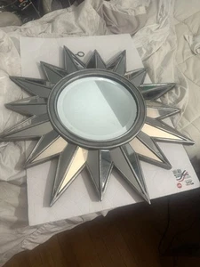 Schöner Sunburst Spiegel 28" Silber Edelmetalle - Bild 1 von 7