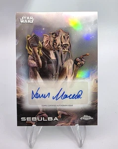 2025 Topps Chrome Star Wars - Sebulba - Lewis MacLEOD Autograph #A-KM - Picture 1 of 6