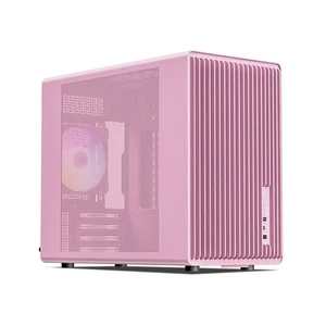 Vetroo M06 Pink Micro-ATX Computer Case Gaming PC Case w/ 1x 120mm ARGB&PWM Fan - Picture 1 of 10