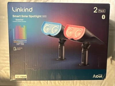 Linkind Smart Solar Spot Lights Exterior SL5C, 2pk, Aplicación Multicolor Control Remoto Foto 1 de 4