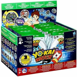 RELOJ YO-KAI SERIE 3 MEDALLAS BOLSAS CIEGAS 24 PAQUETES CAJA DE EXHIBICIÓN - Imagen 1 de 1