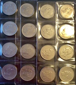 Belgium - Albert I - Nice Lot of 16 x 1 Belga 1930-33 Pos. A/B All Dif. (2 - Picture 1 of 2
