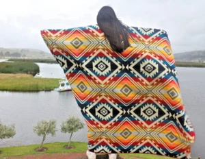 Alpaca Wool Blanket, 94 x 78 - Ultra Soft- Reversible 2 in 1-Premium Alpaca Wool - Picture 1 of 8