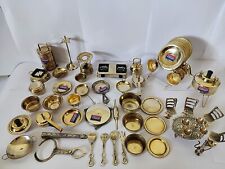 Brass Modern Miniature Mini Kitchen Tableware Toy For Kids (Set Of 60 Pieces)