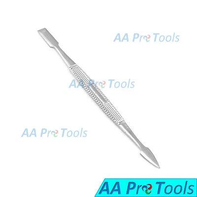 Herramienta doble profesional empujador de cutículas doble extremo manicura pedicura limpiador de uñas Foto 1 de 3