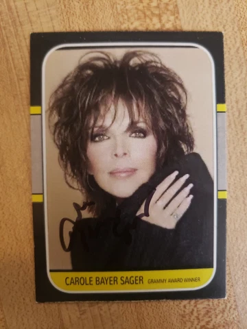 Carole Bayer Sager Custom Signed Card - Grammy Award Winner Cover