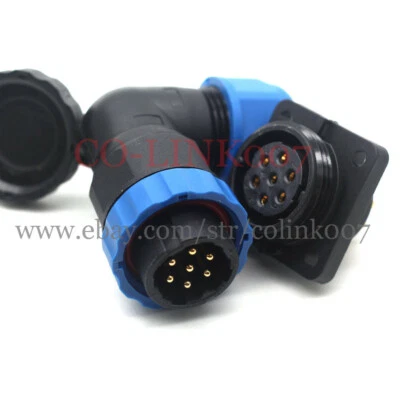 SD20 7pin Aviation Connector, Waterproof Electric Bulkhead Heavy Automotive Plug - Image 1 of 4