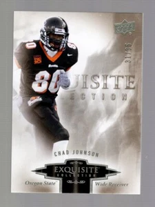 2010 Upper Deck Exquisite Chad Johnson #/35 Oregon State #17 - Bild 1 von 1