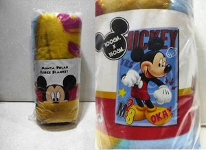 DISNEY MICKEY MOUSE TOPOLINO KARIERTE MANTA POLAR FLEECEDECKE 150 X 100 CM - Bild 1 von 1