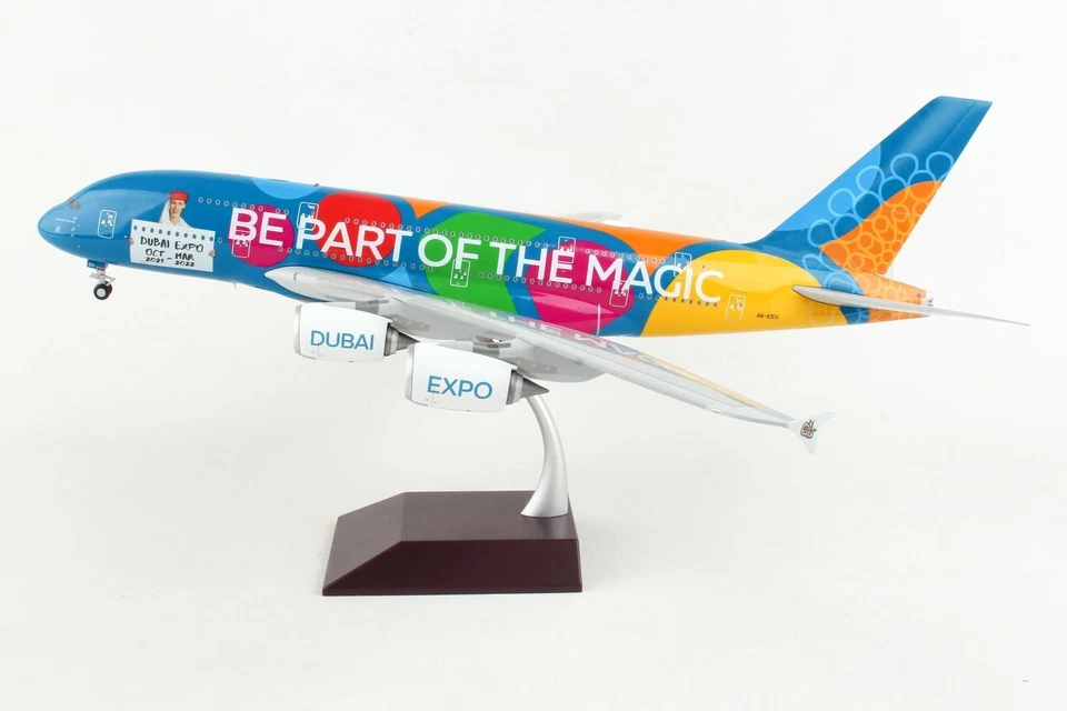 GeminiJets G2UAE1071 Emirates Airbus A380 A6-EEU Be Part of The Magic, Scale 1:200
