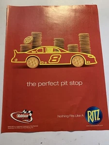 2000 NASCAR Ritz Salt Crackers Offical Cracker The Perfect Pit Stop Print Ad NM - Bild 1 von 1
