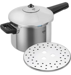 Kuhn Rikon Duromatic Pentola a Pressione in Acciaio Inox 7,4 Qt, Argento - Foto 1 di 3