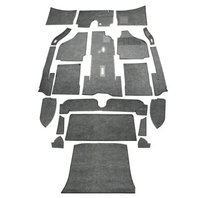 1956-1968 RHD VW Karmann Ghia Sedan Carpet Kit 20pc , Salt & Pepper - Image 1 of 3