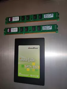 16GB InnoLite II 2.5 SATA SSD + 4GB DDR3 RAM KIT KINGSTON 240 PIN MEMORY - Picture 1 of 4