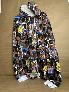 On Fire Cropped Hoodie Melanin Queens Pull Over Size 3X 100% Cotton - Picture 1 of 6