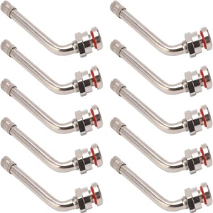 10 Pcs TR545D 60-degree Bend Valve Stems with Nickel-plated Brass - Picture 1 of 12
